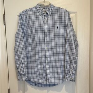 Men's Blue Checkered Shirt